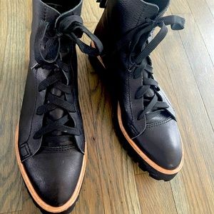 Super comfortable wedge booties